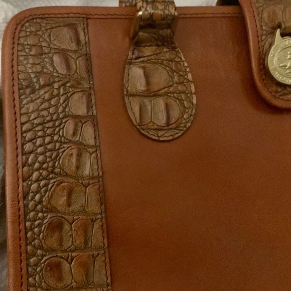 RARE Brahmin Vintage Handmade Brûlée Tuscan Satchel+Wallet Set w/Dust Bag - Picture 7 of 16